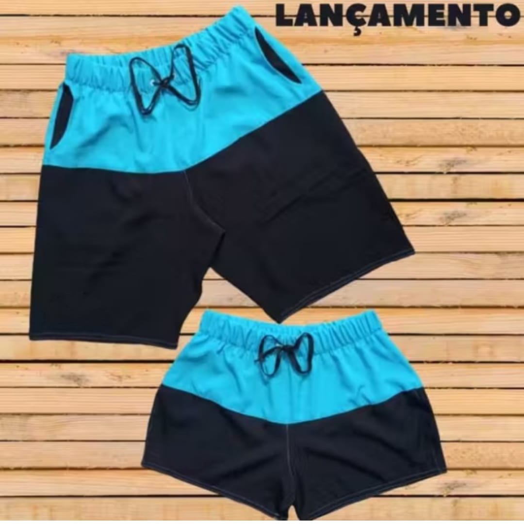 Kit Casal - Shorts Praia -    HOSTY MODELO M80