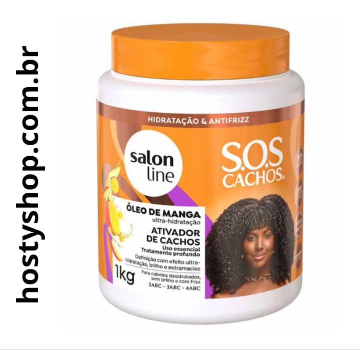 Ativador De Cachos Sos Cachos Óleo De Manga Salon Line 1kg