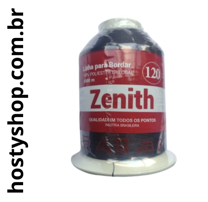 LINHA PRETA PARA BORDADO ZENITH 4000 METROS