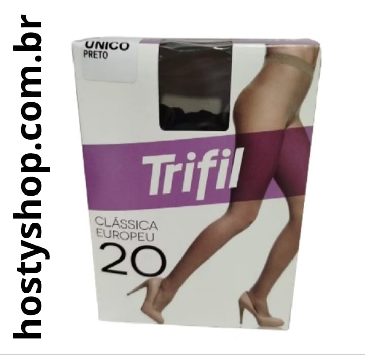 Meia- Fina / Calça Clássica Europeu Fio 20 Preta Único - Trifil - hostyshop